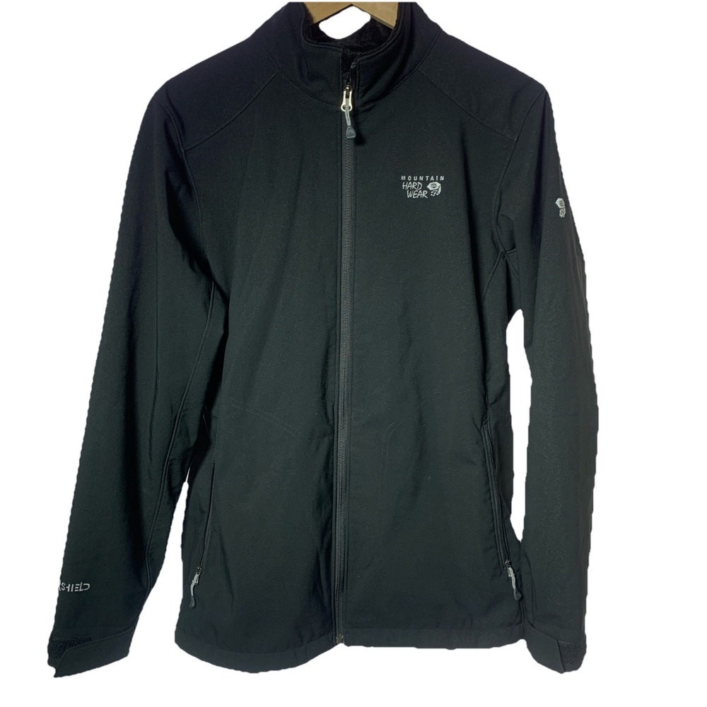 MOUNTAIN HARDWEAR AirShield Jacket Womens XL Black Fleece Lined Outdoor Winter